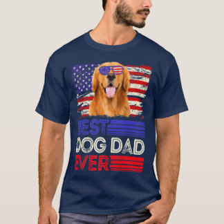 Mannen beste Gouden Herriever vader ooit Amerikaan T-shirt