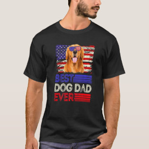 Mannen beste Gouden Herriever vader ooit Amerikaan T-shirt