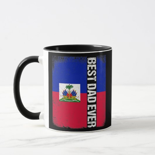 Mannen beste Haïtiaanse pap ooit Haïti Papa vader  Mok (Links)