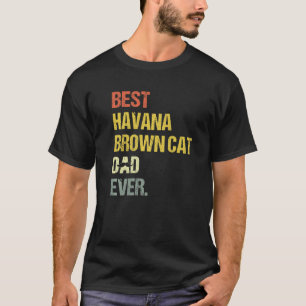 Mannen beste Havana Brown Cat Pap T-shirt