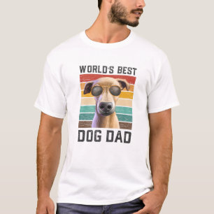 Mannen beste hond pap Italiaanse Greyhound T-shirt