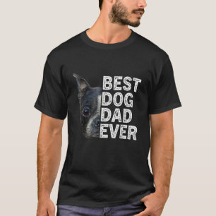 Mannen Beste Hond Papa Ooit Boston Terrier Hondenv T-shirt