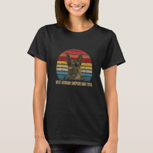 Mannen beste hond vader ooit Duits Shepherd Dad Fa T-shirt