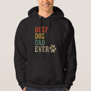 Mannen beste hond vader ooit hond hond papa Retro Hoodie