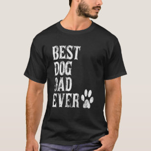 Mannen beste hond vader ooit hond vader retro t-shirt