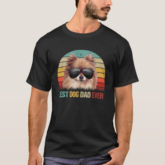 Mannen beste hond vader ooit pommeren Shirt vader (Voorkant)