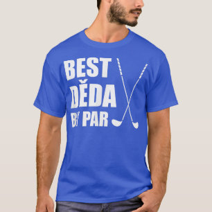 Mannen beste idee van pas op Tsjechisch opa Golfer T-shirt