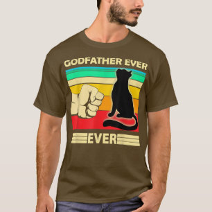 Mannen beste kat-godfather ooit bobbel voor schor t-shirt