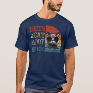 Mannen beste kat papa ooit grappige kat papa t-shirt