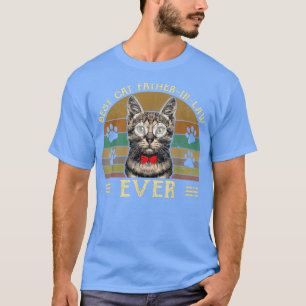 Mannen beste kat vader in de wet altijd grappige k t-shirt