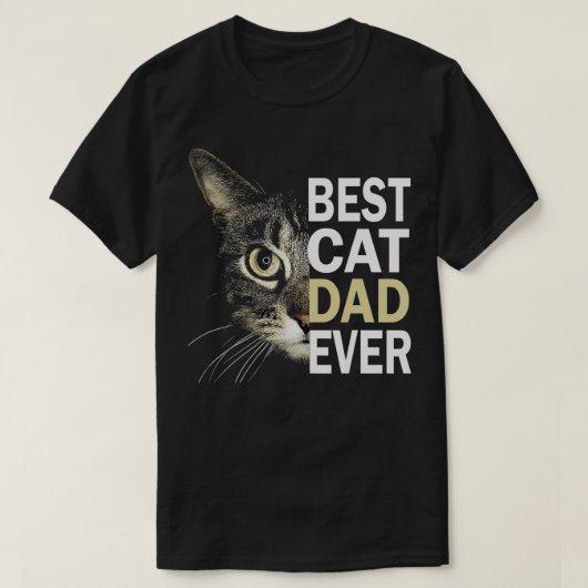Mannen beste kat vader ooit grappige kat t-shirt (Design voorkant)