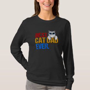 Mannen beste kat vader ooit leuk kat eigenaar vade t-shirt