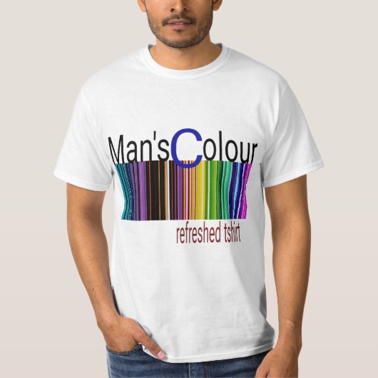 Mannen beste kleur t-shirt (Voorkant)