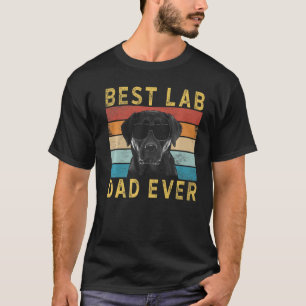 Mannen beste lab pap ooit labrador zwart lab t-shirt
