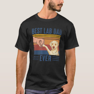 Mannen  beste lab pap ooit retrolabrador t-shirt