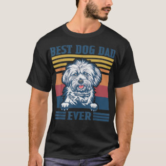 Mannen beste Lhasa Apso vader ooit Funny Dog vader T-shirt