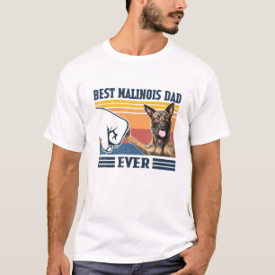 Mannen beste Malinois vader ooit Funny Dog Lover v T-shirt