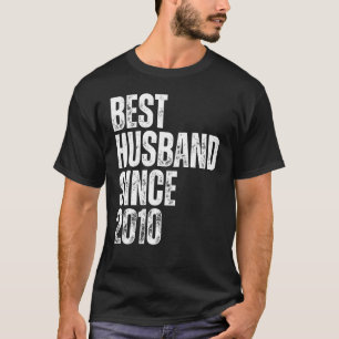 Mannen beste man sinds 2010 Vintage Wedding Anniv T-shirt