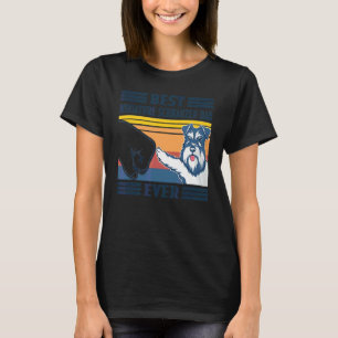 Mannen beste minister Schnauzer Dad Ever Dog Fathe T-shirt