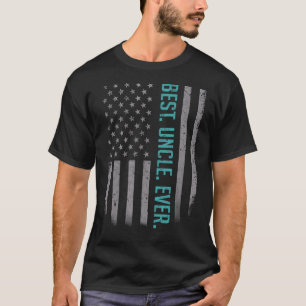 Mannen beste oom ooit Amerikaanse vlag voor vader T-shirt