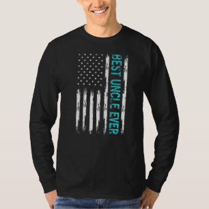 Mannen beste oom ooit met Amerikaanse vlag Vader' T-shirt
