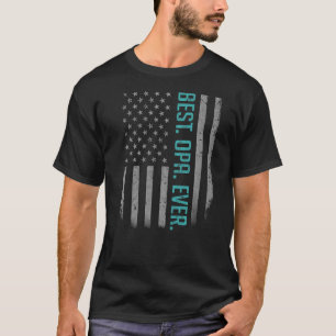 Mannen beste opa ooit Amerikaanse vader vlag voor T-shirt