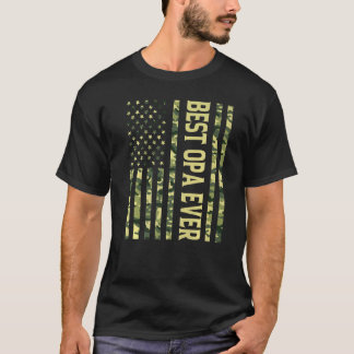 Mannen beste opa ooit Amerikaanse vlag opa fathe T-shirt