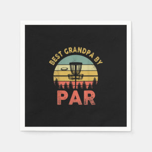 Mannen beste opa op foto Golf pa veegt Papa Servet