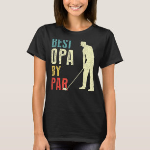 Mannen beste opa van Par Golf Vaderdag papa T-shirt