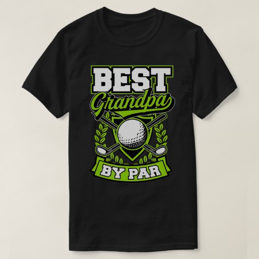 Mannen beste opa van Par Golfing opa T-shirt (Design voorkant)