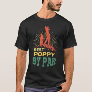 Mannen beste oppepper van Par Vaderdag Golf Golfer T-shirt