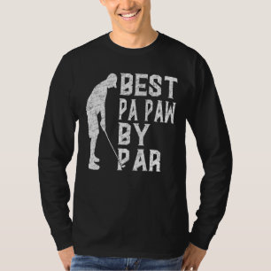 Mannen Beste Pa Paw Door Par Vaderdag Golf Vintag T-shirt