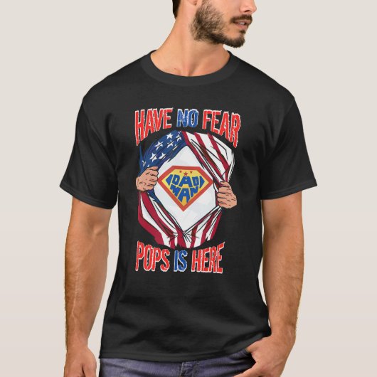 Mannen beste pap jokes pap Man heeft geen angst Po T-shirt (Voorkant)