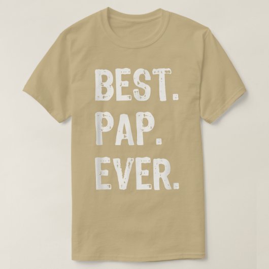 Mannen beste pap ooit Funny Cool T-shirt (Design voorkant)