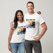 Mannen beste pap ooit zwart versie Funny Dog Lov T-shirt (Unisex)