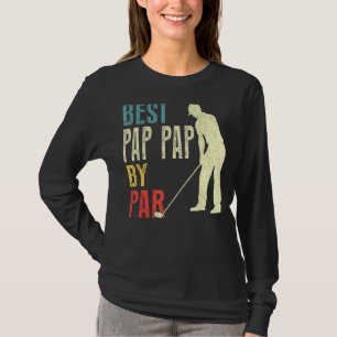 Mannen Beste Pap Pap Door Par Golf Vaderdag Dadd T-shirt