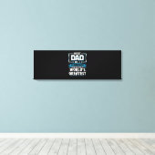 Mannen Beste pap pap 's werelds grootste nr.1 Canvas Afdruk (Insitu (Houten vloer))