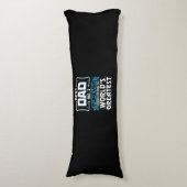 Mannen Beste pap pap 's werelds grootste nr.1 Lichaamskussen (Voorkant Verticaal)