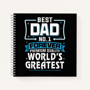 Mannen Beste pap pap 's werelds grootste nr.1 Notitieboek