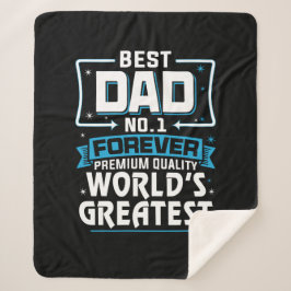 Mannen Beste pap pap 's werelds grootste nr.1 Sherpa Deken