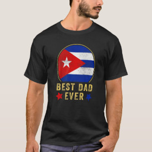 Mannen Beste Papa Ooit Cubaanse Vader Cuba Land Vl T-shirt