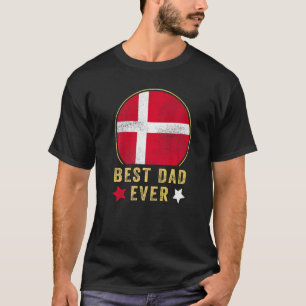 Mannen Beste Papa Ooit Deense Vader Land Denemarke T-shirt