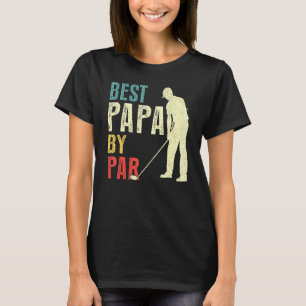 Mannen beste papaja van Par Golf Vaderdag papa T-shirt
