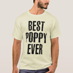Mannen beste papaver ooit Papa en opa T-shirt