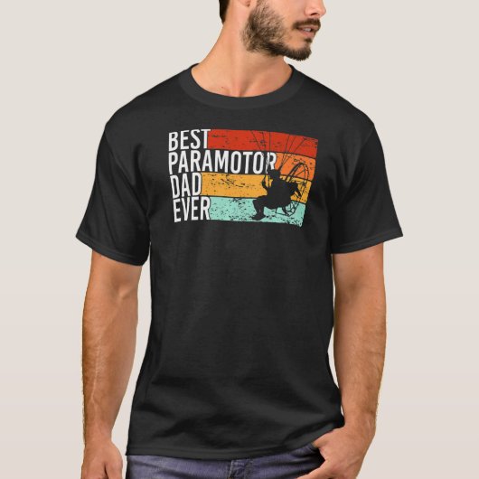 Mannen Beste Paramotor Dad Ever Paramotor Pilot Pa T-shirt (Voorkant)