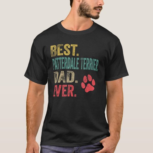 Mannen beste patterdale vader ooit Fath T-shirt (Voorkant)