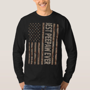 Mannen beste pees ooit Amerikaanse vlag opa Fa T-shirt