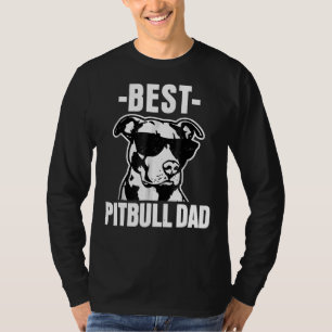 Mannen Beste Pitbull Papa Funny Pit Bull Dog Manne T-shirt
