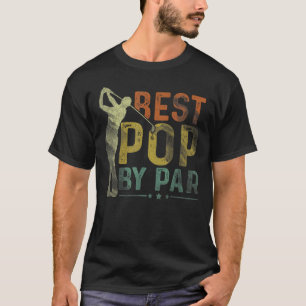 Mannen beste Pop door par golf opa golfer vaders T-shirt