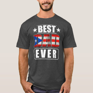 Mannen beste Puerto Ricaanse vader die Puerto Rico T-shirt